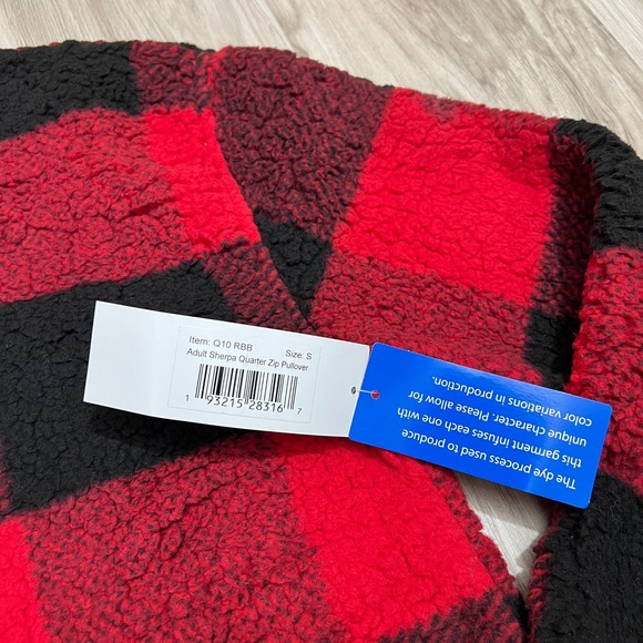 Boxercraft Unisex Sherpa Quarter-Zip Pullover 100% Super Soft Size S - Picture 7 of 13